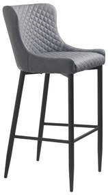 Szürke bőrutánzat bárszék (ülésmagasság 77 cm) Ottowa – Unique Furniture