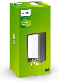 Philips - Kültéri fali lámpa érzékelővel BRIDGE 1xE27/15W/230V IP44
