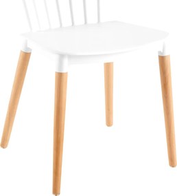 Étkezőszék, fehér/bükk, ZOSIMA