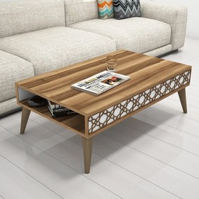 City - Walnut, White