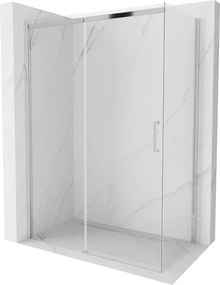 Mexen Omega 160 x 90 cm-es tolóajtós zuhanykabin, átlátszó, króm - 825-160-090-01-00