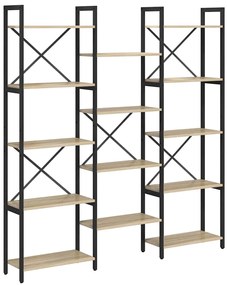 Könyvespolc sonoma tölgy 156 x 25 x 167.5 cm Faanyag