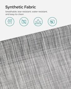 Összecsukható napozóágy napellenzővel 53 x 193 x 29,5 cm, 150 kg-ig terhelhető