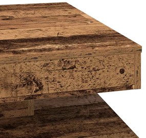 antik fa dohányzóasztal 360 fokban forgatható 70x70x34,5 cm