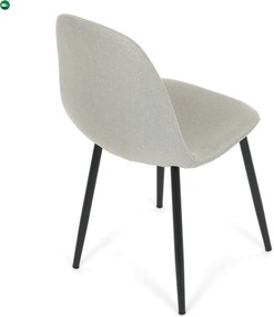 Jídelní židle, krémová, látka, CT-V2972 CRM2