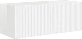 vidaXL TV Fali Szekrény Fényes Fehér 60 x 31 x 29.5 cm Faanyag