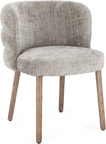 Szürke kárpitozott étkezőszék Ilma – Bizzotto