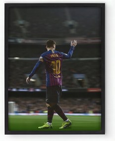 Poszter keretben Lionel Messi 10 Barcelona 30x40 cm Ajándék ötlet