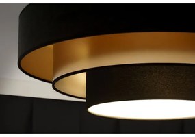 Duolla - LED Mennyezeti lámpa LUNETA LED/26W/230V átm. 60 cm 4000K fekete/arany