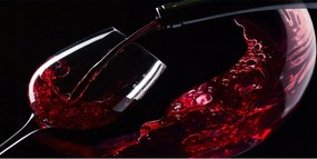 Fotó-kép edzett üveg Vörösbor 140x70