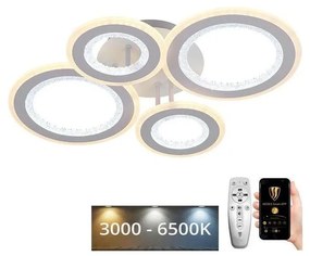 NEDES LED Dimmelhető felületre szerelhető csillár LED/100W/230V 3000-6500K + távirányítás ND3989