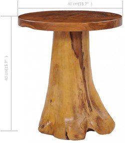 tömör tíkfa dohányzóasztal 40 x 40 cm