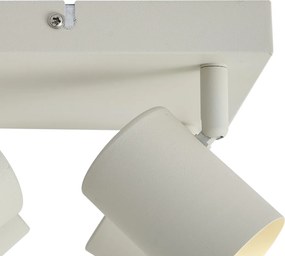 Modern mennyezeti spotlámpa bézs 4-lámpás állítható - Jeana