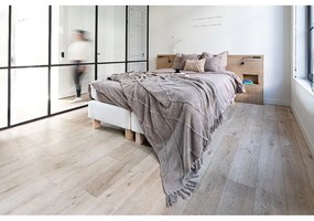 Világosbarna pamut ágytakaró franciaágyra 250x260 cm Sahara - Tiseco Home Studio