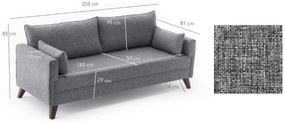 Széthúzható kanapé  Bellina (szürke). 1063003