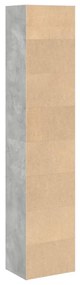 betonszürke szerelt fa könyvespolc 40 x 30 x 189 cm