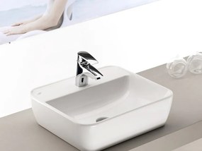 CeraStyle ONE - PULTRA ültethető - Top Counter - porcelán mosdó - - csaplyukas - 46 x 42 cm