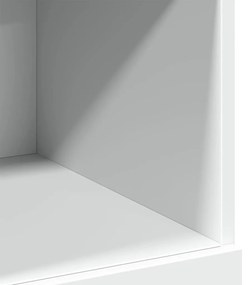 fehér szerelt fa magasszekrény 80 x 42,5 x 124 cm