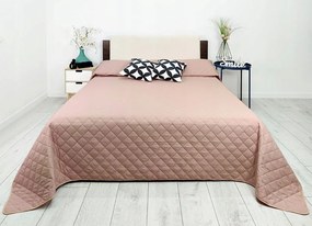 Ágytakaró Edina 220x240 lazac steppelt púderrózsaszín