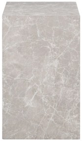 Prague dohányzóasztal márványhatású, bézs, 30x30x50 cm