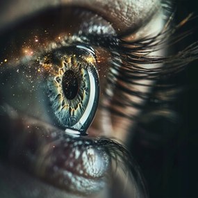 Canvas Szem Vászonkép Csillagkozmosz Por 80x80