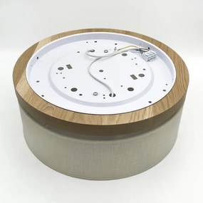 Brilagi - LED Mennyezeti lámpa BELLADONNA 2xE27/15W/230V átm. 40 cm krémes/tölgy