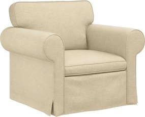 vidaXL Kanapé Krém 215 x 82 x 80 cm szövet
