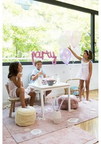 Rózsaszín mosható kézi szövésű pamut gyerek szőnyeg 140x200 cm Noah – Lorena Canals