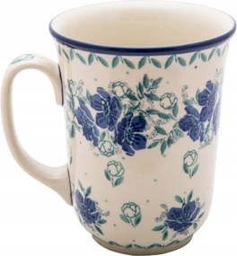 Bögre 500 ml Művészi kerámia Bolesławiec 2397 Virágok Starzyk