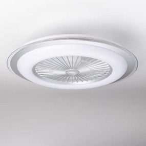 Brilagi - LED Dimmelhető lámpa ventilátorral RONDA LED/48W/230V ezüst + távirányító