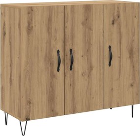 vidaXL Széf Artisan tölgy 90 x 32,5 x 80 cm Faanyag