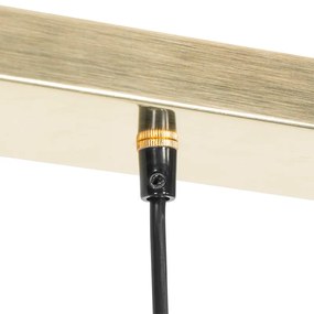 Modern lógólámpa sárgaréz 5-lámpás - Jeana