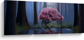 Kép - Varázslatos éjszaka (órával) (90x30 cm)
