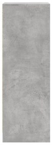 betonszürke szerelt fa LED-es tálalószekrény 42,5 x 34 x 100 cm