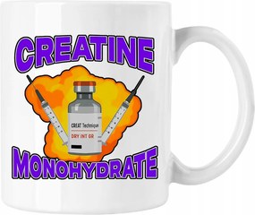 Bögre creatine mem erő farm vicc fehér 330ml