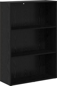 vidaXL Könyvespolc Fekete tölgy 60 x 30 x 76.5 cm Faanyag