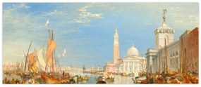 Kép - Joseph Mallord William Turner, Venice the Dogana and San Giorgio Maggiore, reprodukciók (120x50 cm)