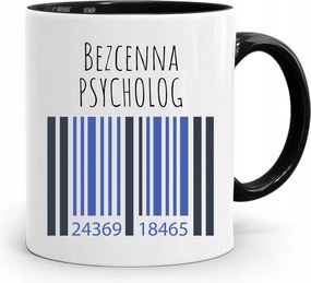 Pszichológus Pszichiáter Terapeuta Bögre Fekete, fényképes nyomattal