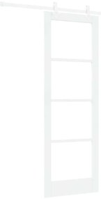 Csúszóajtó Fehér 73.5 x 211 cm Fa és fém