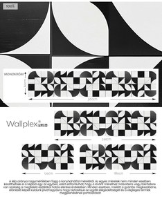 Wallplex konyhahátfal Monokróm (Méret: 60x240)