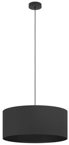 Fekete függőlámpa textil búrával ø 53 cm MASERLO 1 – EGLO