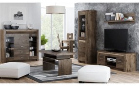 Könyvespolc, kőris sötét, INFINITY I-05