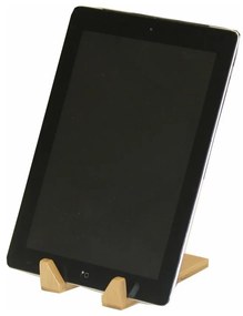 Tablettatartó Compactor Bamboo, természetes fa