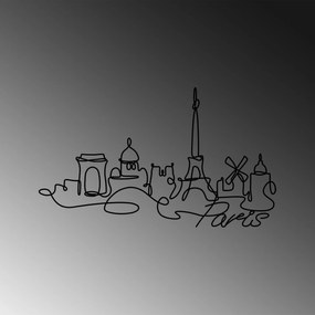 Fém fali dekoráció, Paris