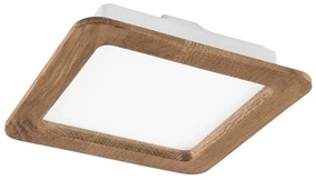 LED Beépíthető lámpa WOODY SPOT LED/17W/230V 3000K dió 18,5x18,5 cm