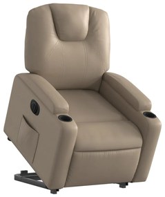elektromos cappuccino műbőr felállást segítő dönthető fotel