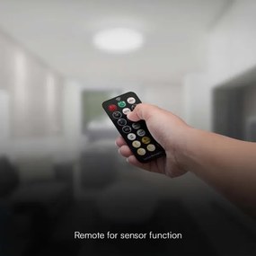 LED fürdőszobai mennyezeti lámpa szenzorral LED/24W/230V IP44 3000K Ø35 cm+DO