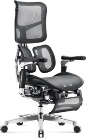 Prémium ergonomikus irodai szék lábtartóval fekete Premium Normal Size: Diablo V-Kinetic