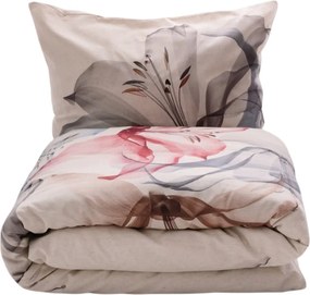 Lilie pamut és len keverékből készült ágyneműhuzat, 160 x 200 cm, 2 db 70 x 80 cm