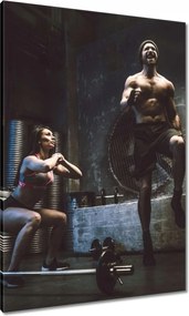 Vászonkép 70x100 Otthoni edzőterem Lockdown